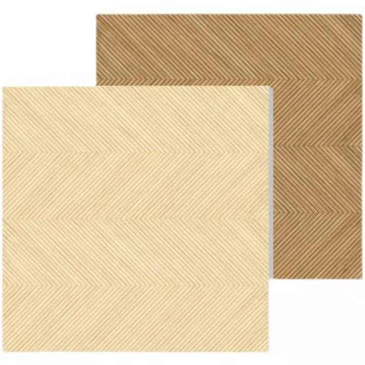Gạch lát sàn và ốp tường phòng tắm bằng sứ nguyên khối 600x600mm/400x1200mm họa tiết vân gỗ xương cá