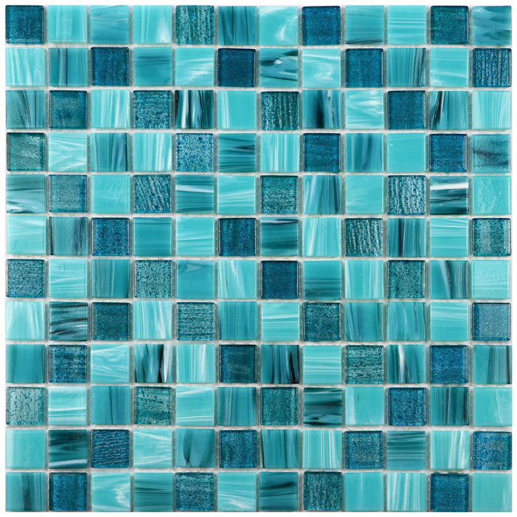 Gạch Mosaic Kính Xanh Lá Cây Hồ Bơi Dạng Dải Trung Quốc Óng Ánh Pha Lê Xanh Ngọc Chịu Nhiệt Trang Trí Nội Thất