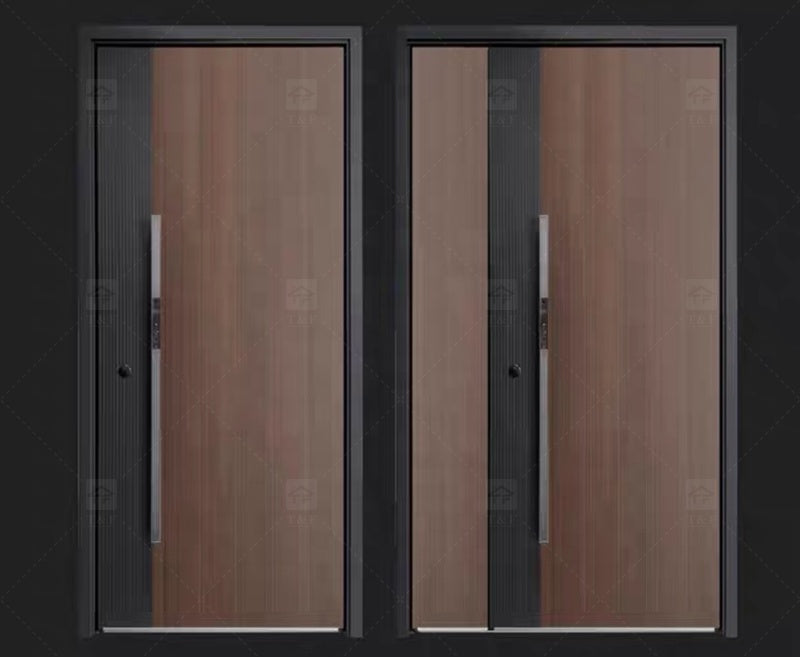 Cửa An Toàn Chính Lối Vào Bên Ngoài Thiết Kế Hiện Đại Cao Cấp Tùy Chỉnh Bán Chạy Trang Trí Thời Trang Dùng Ngoài Trời