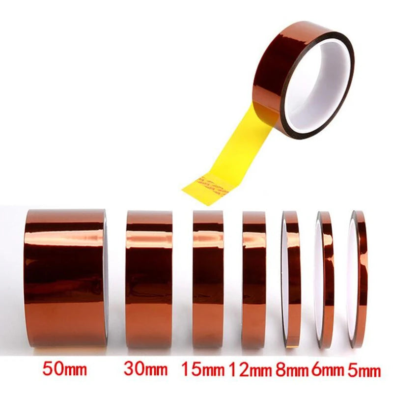 Băng Kapton 3 30mm Dán Điện Polyimide Chịu Nhiệt Cho PCB