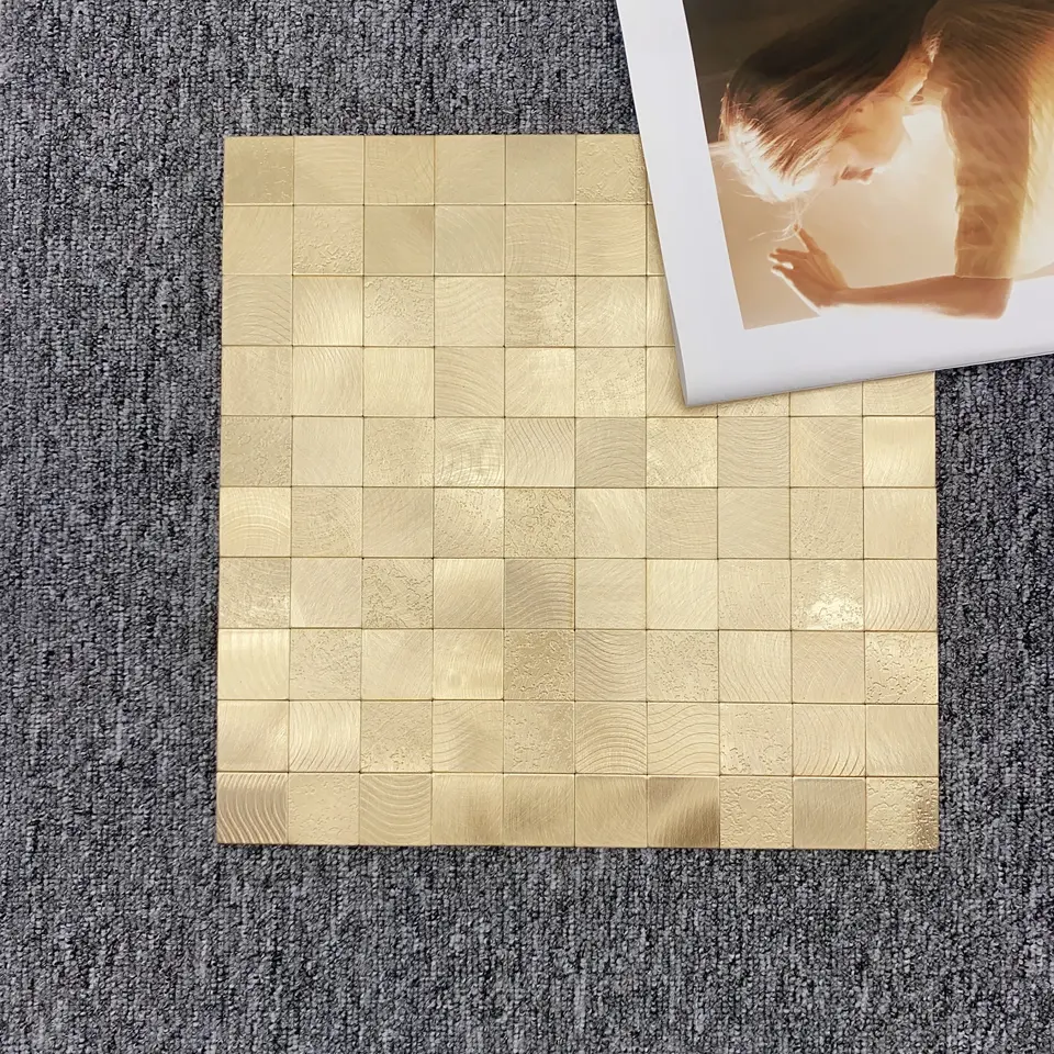Gạch Mosaic DIY Tự Dán Bạc Xước Dành Cho Cải Tạo Bếp Xe RV Di Động