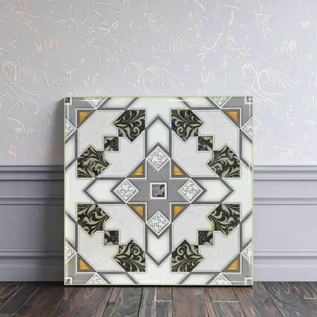 Gạch ốp tường gốm sứ mosaic Maroc hoa văn phong cách hiện đại cổ điển, chống thấm nước, bề mặt bóng, chịu lửa, kháng axit, chống trượt, dùng cho phòng tắm và nhà bếp.