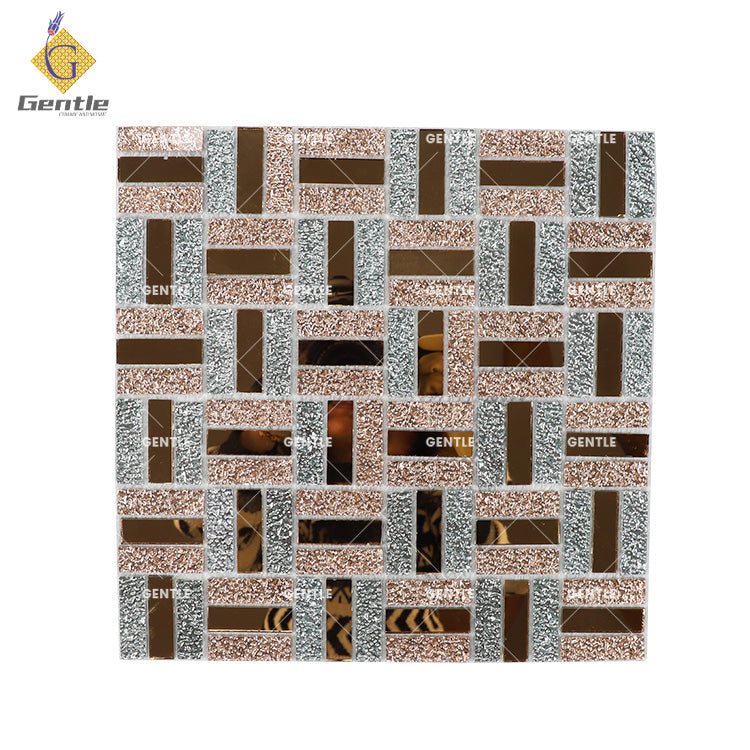 Gạch Mosaic Kính Gương Lấp Lánh Dạng Gạch Pha Lê Mờ Ốp Tường Giá Rẻ