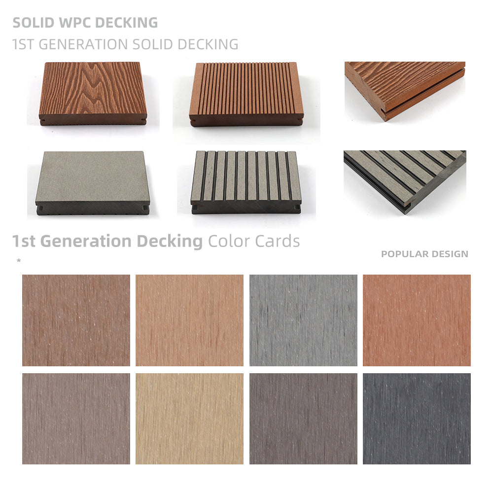 Sàn Gỗ Nhựa Composite WPC Ngoại Thất Hiện Đại Bền Vững Tái Chế Chống Thấm Nước Vân Gỗ Chống Trượt Bề Mặt Mịn