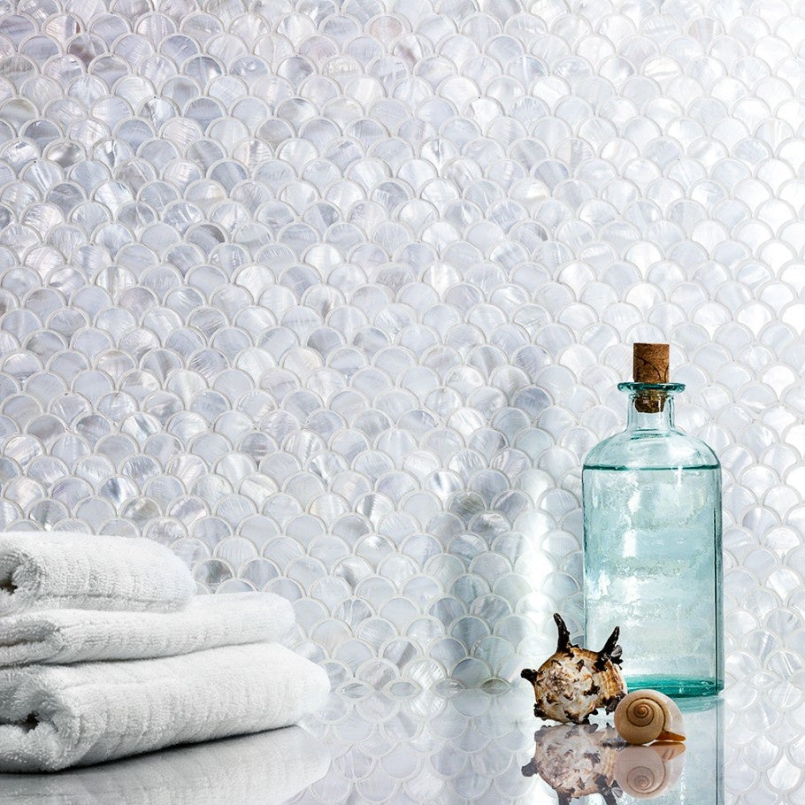 Gạch Mosaic Vỏ Sò Capiz Tự Nhiên Phong Cách Hiện Đại Dùng Để Trang Trí Nhà Cửa Và Đồ Nội Thất Tự Làm, Thiết Kế Dạng Sàn Gỗ Cho Ứng Dụng Trong Phòng & Biệt Thự