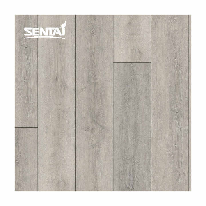 Sàn nhựa SPC/WPC Anhui Sentai có lớp lót IXPE/bần, nhà máy sản xuất sàn nhựa SPC liên kết