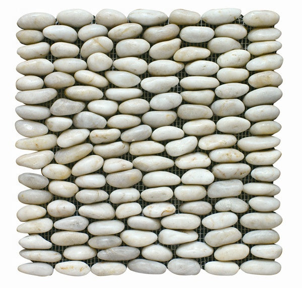 Gạch lát mosaic đá cuội lưới màu trộn Trung Quốc