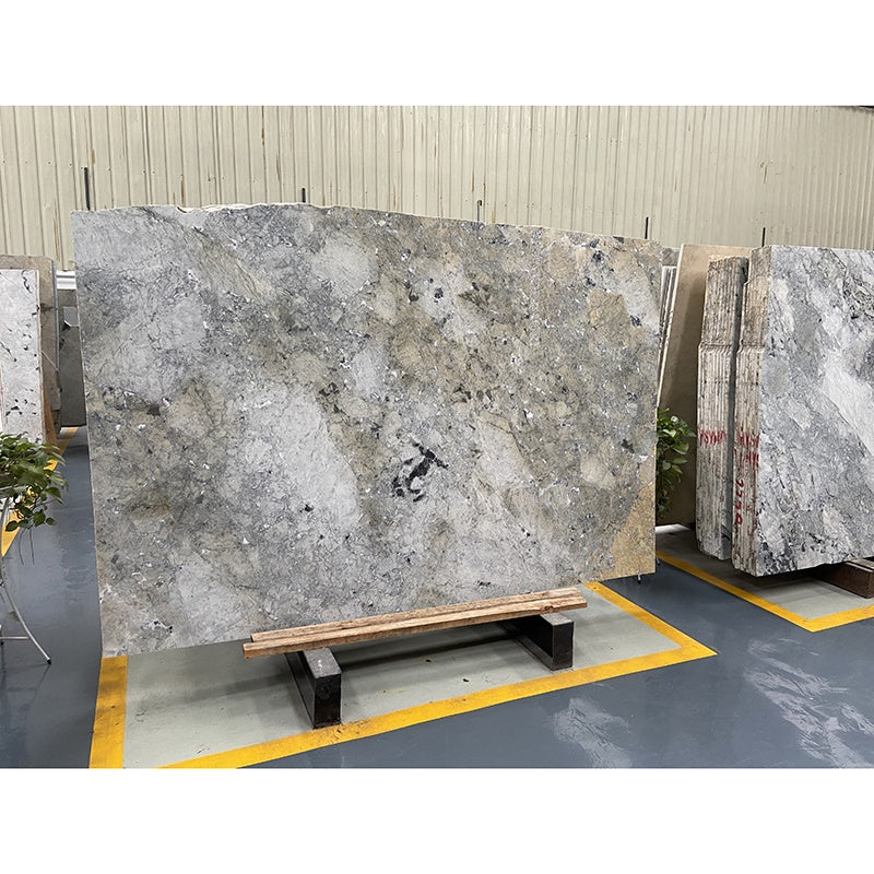 Đá Marble Tự Nhiên Ý, Tấm Lớn Đá Cẩm Thạch Xám, Bề Mặt Đánh Bóng Kiểu Đá Phiến, Trang Trí Tường Sàn Nội Thất