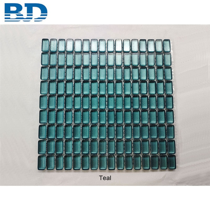 Gạch Mosaic Phòng Tắm Kính Hiện Đại Kiểu Sàn Gỗ Dày 8mm Ốp Tường Bếp Trang Trí Tường Nội Thất Bếp Điểm Nhấn Mosaic