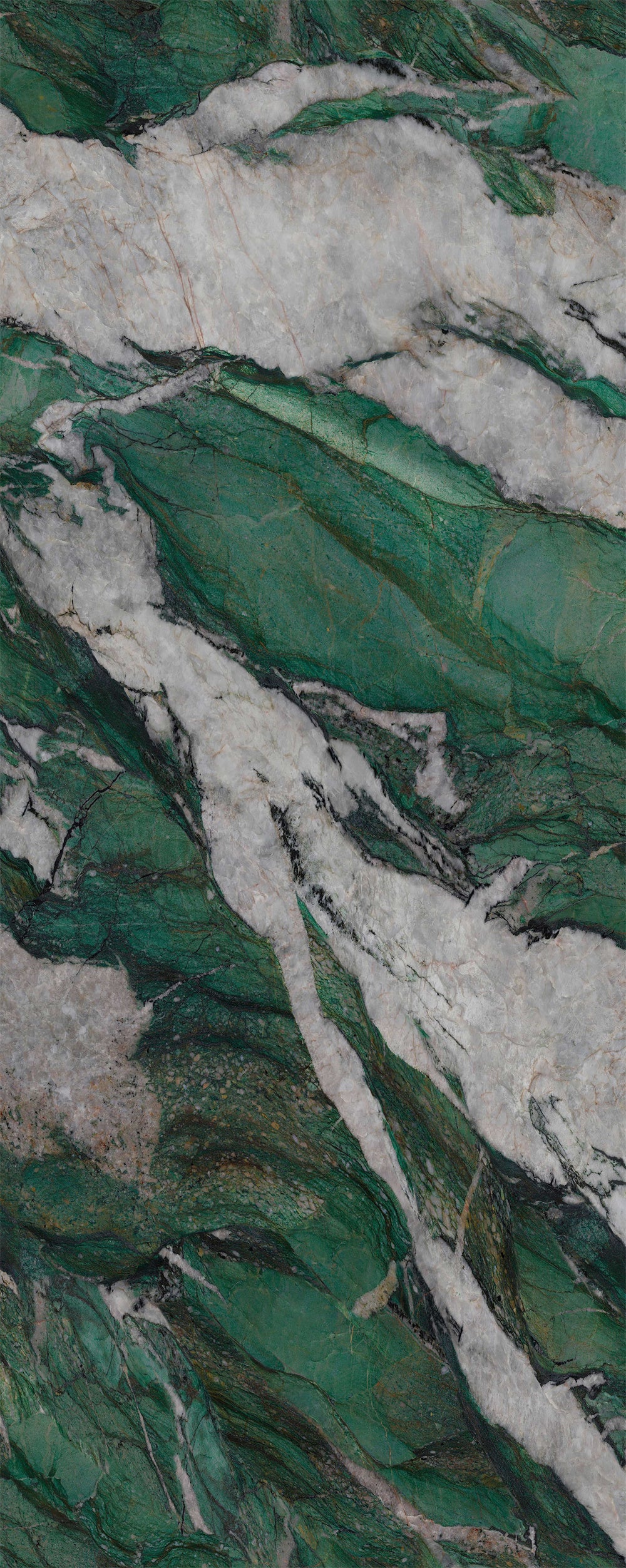 Tấm Đá Nung Kết Sứ Tráng Men Bóng Vân Đá Cẩm Thạch Xanh Patagonia Ốp Tường