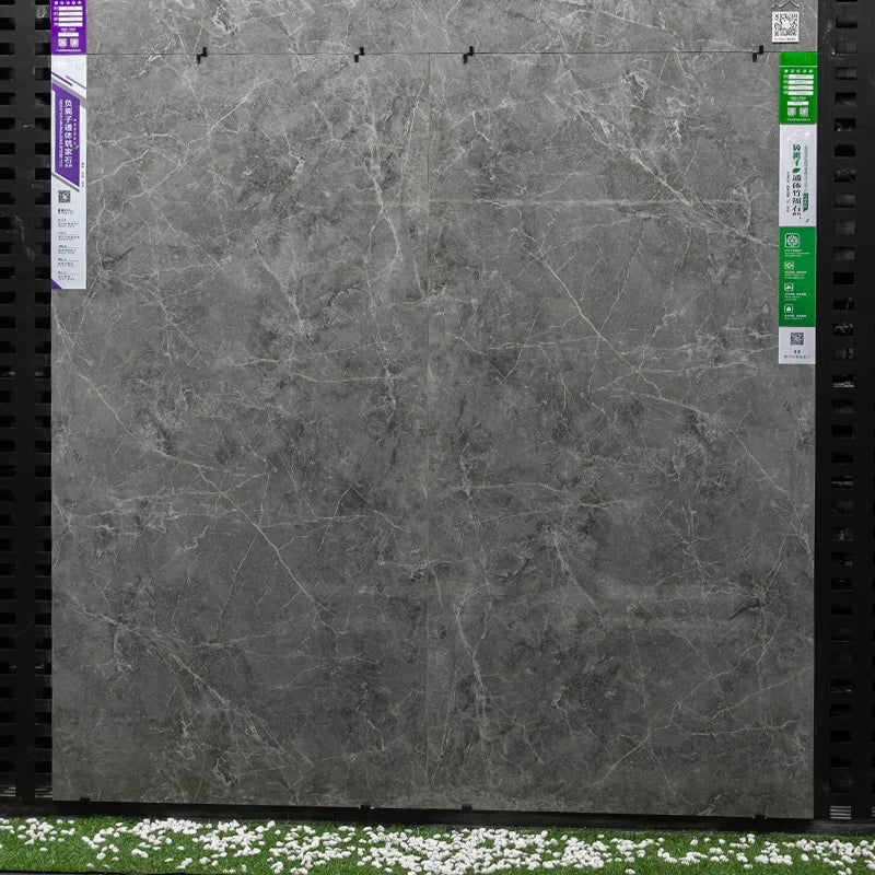 Tấm sứ lát sàn phòng ngủ sang trọng vân đá cẩm thạch bóng, kích thước lớn 750x1500mm