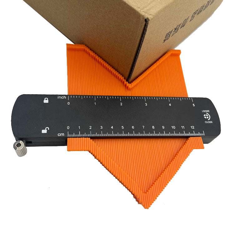 Bộ 3 thước đo đường viền 10+5+6 inch có khóa kèm thước đo góc
