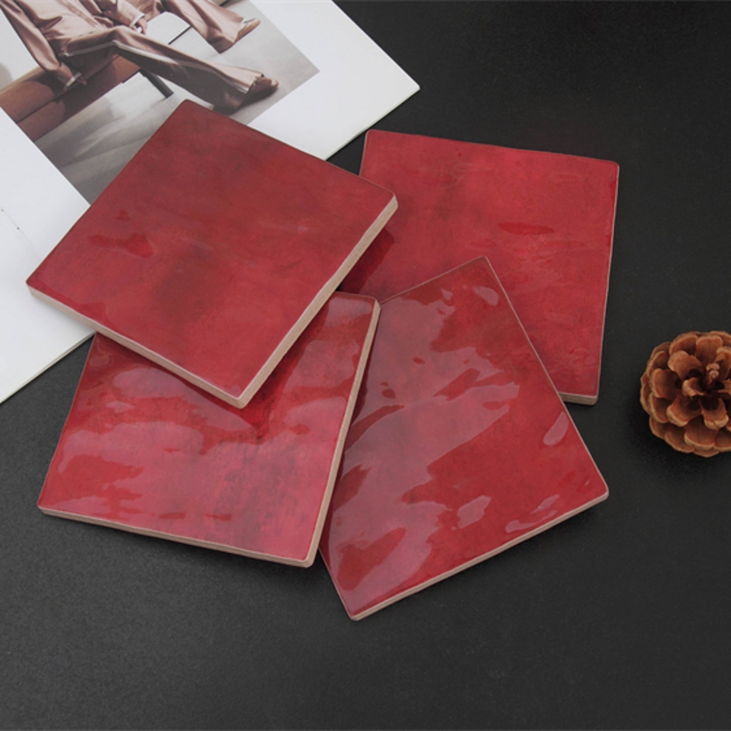 Gạch Vuông Bề Mặt Tráng Men Ngọc Trai Hiện Đại Cổ Điển 132x132 Dùng Để Trang Trí Tường Nội Thất Phòng Tắm, Bếp, Khách Sạn, Homestay, Quán Bar, Câu Lạc Bộ