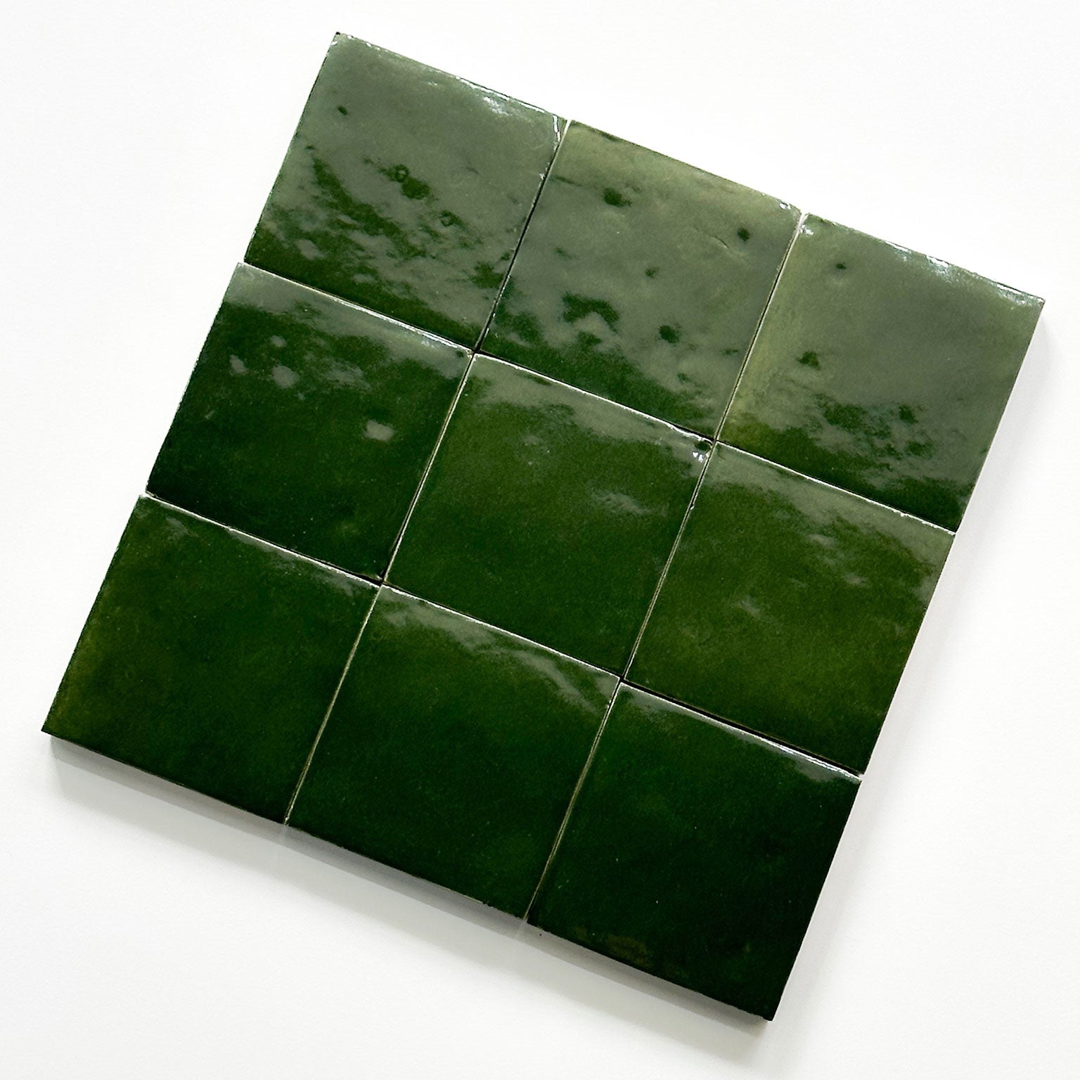 Gạch Vuông Bóng Chống Trượt Kháng Khuẩn Thủ Công Sang Trọng Ma-rốc Cổ Điển Cổ Kính Xanh Lá Đậm Dùng cho Nội Thất Nhà Kho Phòng Ốc