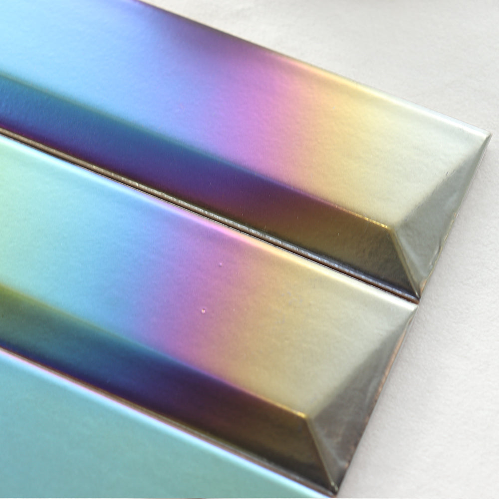 Gạch ốp tường gốm sứ kiểu Subway tráng men mạ điện 3D trang trí giá rẻ Trung Quốc cho phòng tắm, nhà bếp, nhà vệ sinh