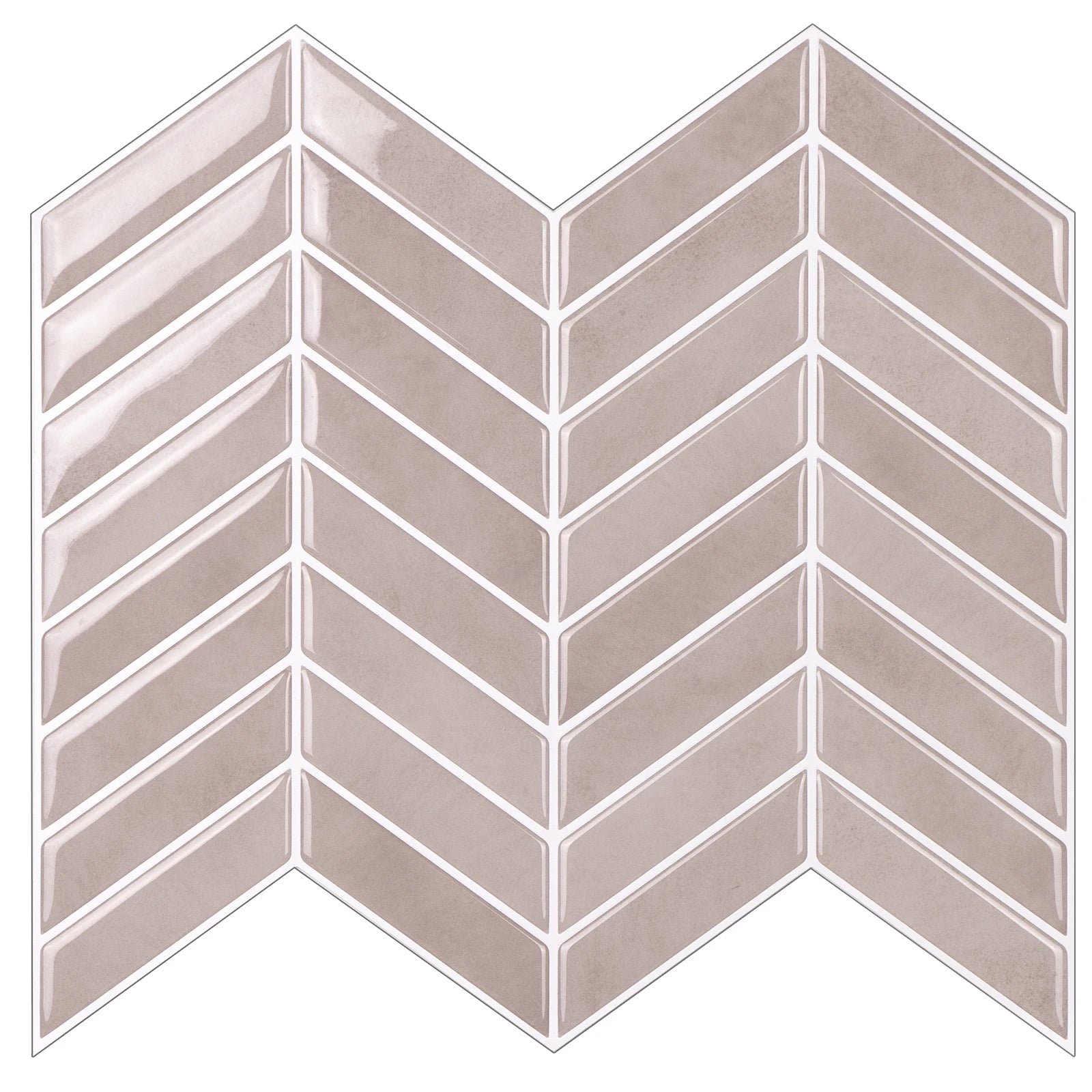 Tấm Dán Tường 3D Vân Xương Cá Đen Bóng Dán Bếp