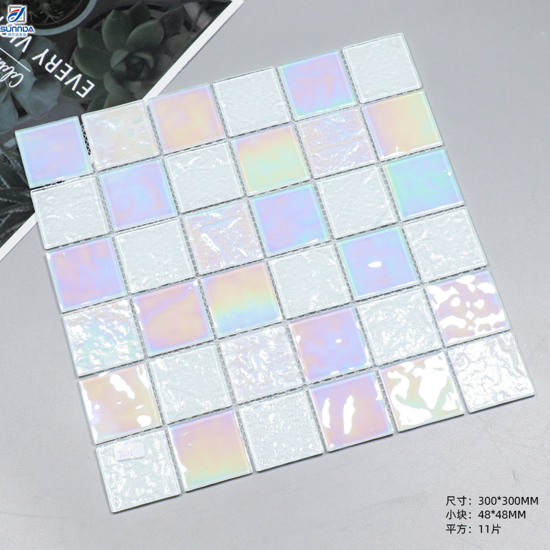 Gạch Mosaic Ốp Sàn Tường Vật Liệu Đa Dạng (Kính, Gốm Sứ, Kim Loại) Trang Trí, Chất Lượng Phật Sơn, Kích Thước Tùy Chỉnh Cho Phòng Tắm & Bếp