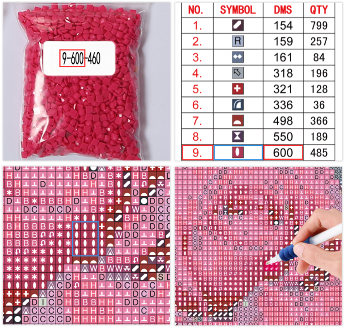 Tranh đính đá 5D Đính đá vuông toàn phần Tranh khảm kim cương Tranh trang trí Chenistory DZDP846 Thế giới động vật Nghệ thuật kim cương