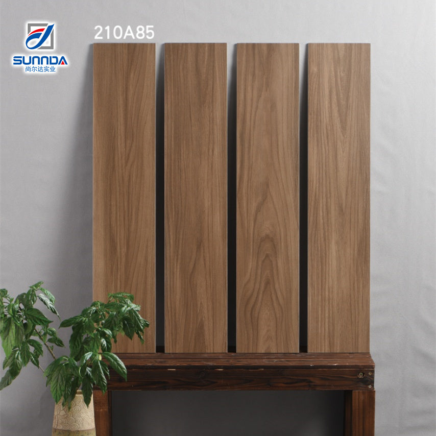 Gạch lát sàn sứ Foshan vân gỗ mộc mạc chống thấm nước dạng ván