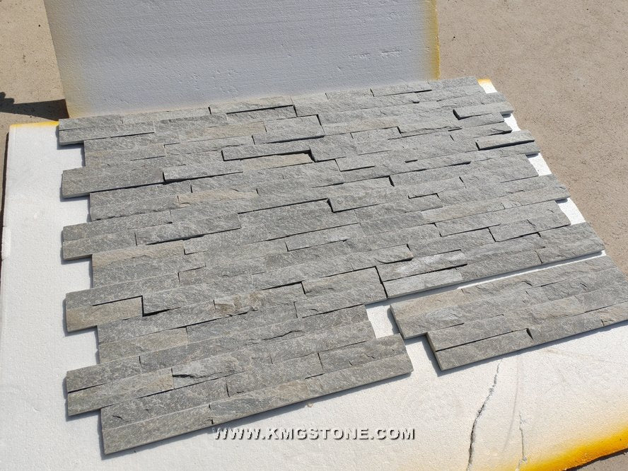 Tấm Gạch Ốp Tường Đá Quartzite Xanh Phong Cách Châu Âu Ngoại Thất Đá Tự Nhiên Kháng Axit Chống Xói Mòn Bền Bỉ Thân Thiện Môi Trường
