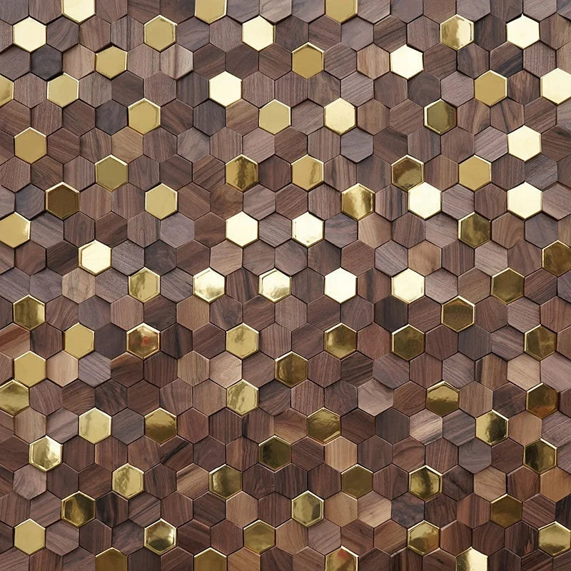 Tấm Ốp Tường Óc Chó Đen Sang Trọng