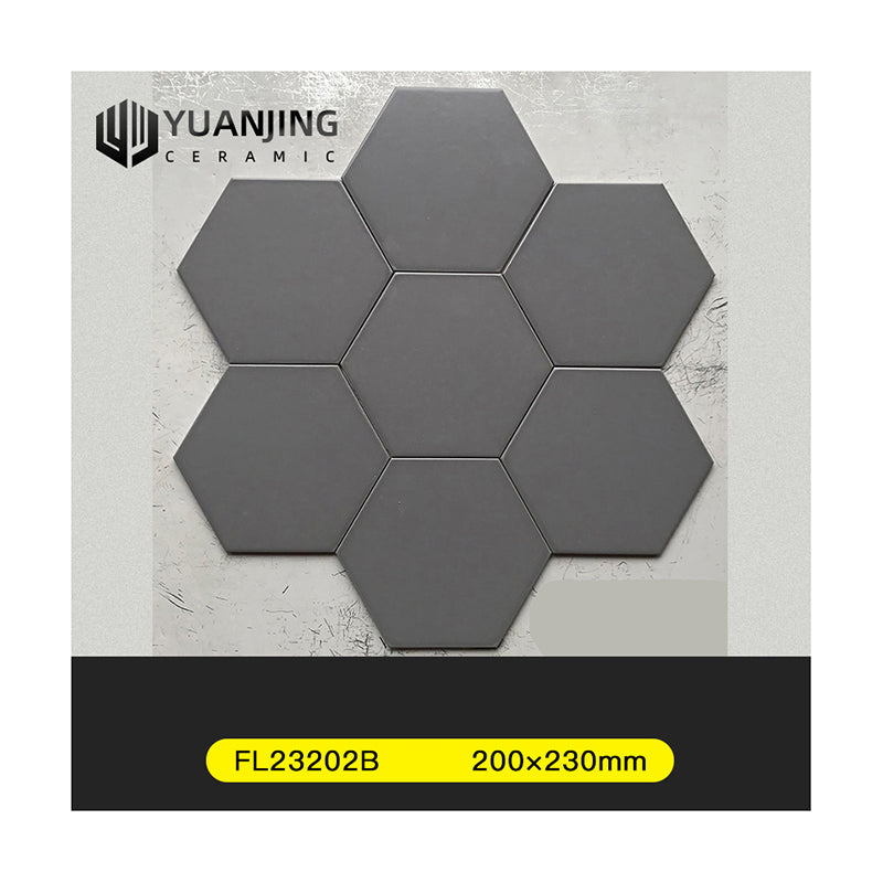 Gạch Lục Giác Foshan 200x230mm Màu Trơn Đơn Giản