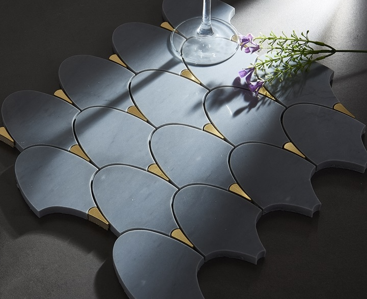 Gạch Mosaic Đá Cẩm Thạch Tùy Chỉnh cho Tường Nội Thất