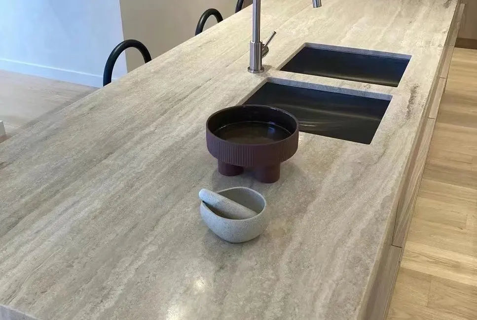 Gạch Ốp Cẩm Thạch Travertine Beige Thanh Lịch