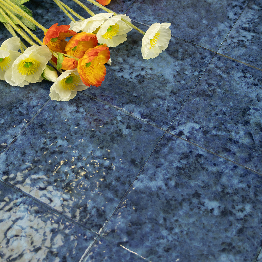 Gạch Mosaic Sứ Mờ Dạng Thẻ Hồ Bơi