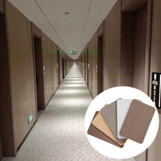 Tấm ốp tường PVC sợi than tre cứng chống thấm nước, nhẹ, bền, trang trí nội thất khách sạn