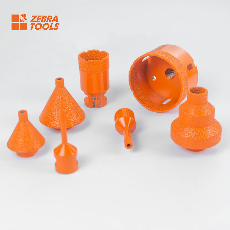 Đầu khoan mài vát hình nón kim cương Zebra Tools đa năng