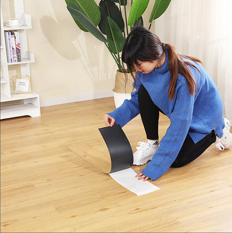 Sàn Vinyl LVT Tự Dán Thiết Kế Hiện Đại Dễ Lắp Đặt Màu Vân Gỗ Nhựa LVP Keo PVC Dùng Cho Khách Sạn