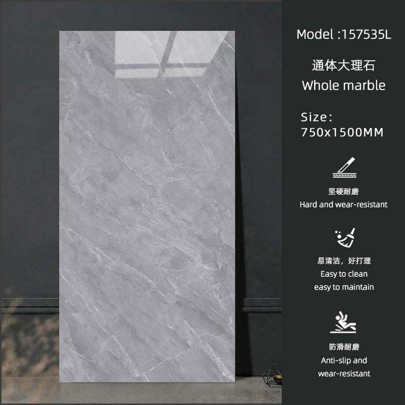 Giảm giá đặc biệt Gạch sứ vân đá cẩm thạch trắng bóng Thiết kế Cổ điển Hiện đại 750 x 1500 mm Kháng khuẩn Chống trượt cho phòng