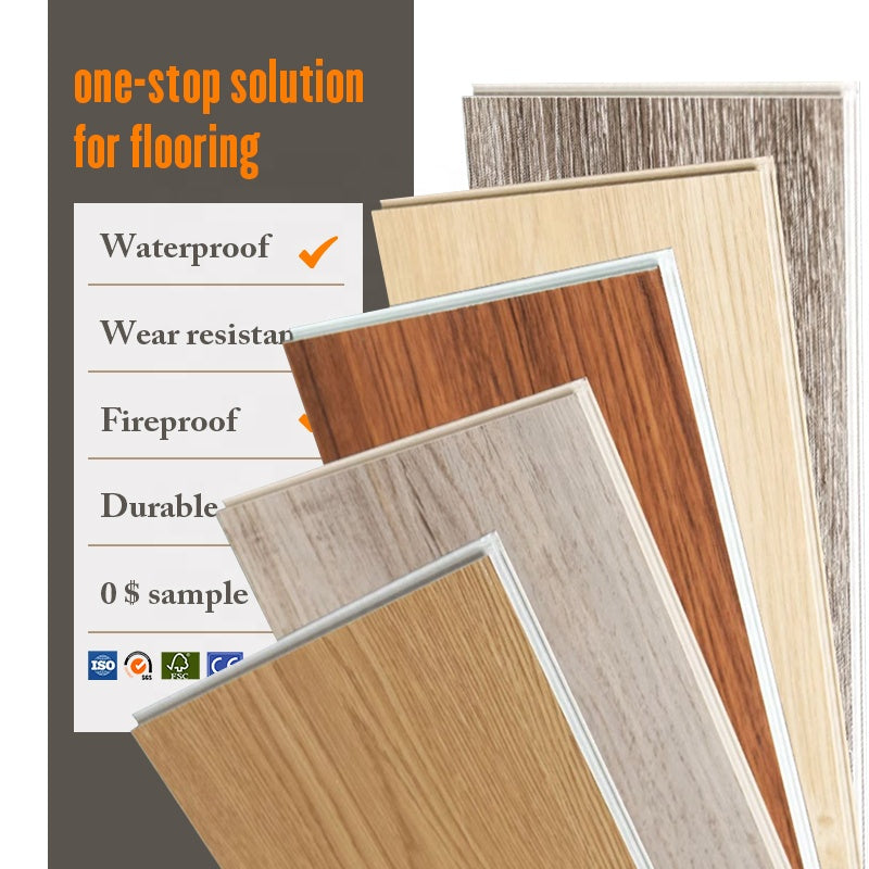 Ván sàn nhựa Vinyl PVC SPC hèm khóa chống thấm nước, cách âm chất lượng cao