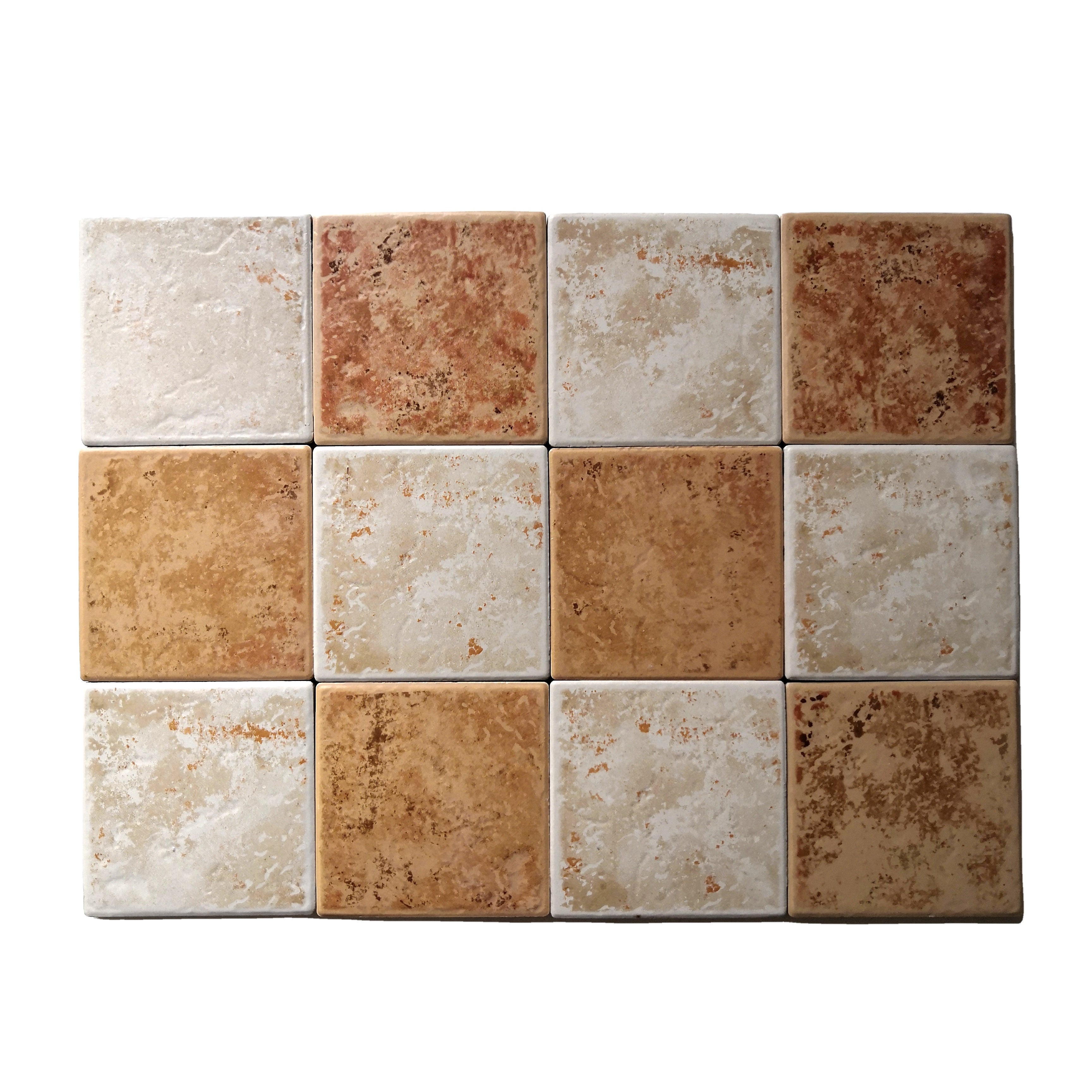 Bán buôn từ nhà máy Gạch thủ công mộc mạc 10x10cm ốp tường bếp, phòng tắm, nội thất khách sạn và nhà hàng