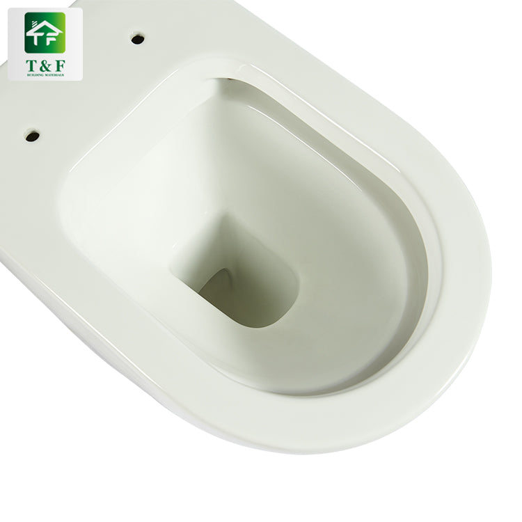 Bồn Cầu Hai Khối Sứ Trắng Xả Siphon P-Trap