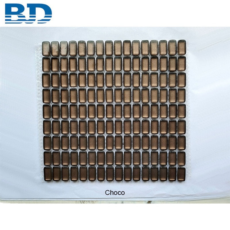 Gạch Mosaic Phòng Tắm Kính Hiện Đại Kiểu Sàn Gỗ Dày 8mm Ốp Tường Bếp Trang Trí Tường Nội Thất Bếp Điểm Nhấn Mosaic