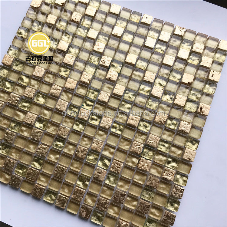 Gạch Mosaic Thủy Tinh Thiết Kế Sang Trọng Tùy Chỉnh Mẫu Mới Trang Trí Phòng Tắm Bếp Hồ Bơi