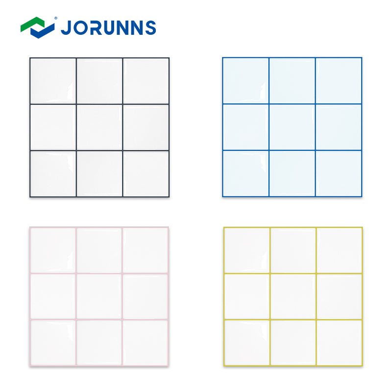 Decal 3D Gạch Lưới Xanh Dán Tường Bếp Chống Nước