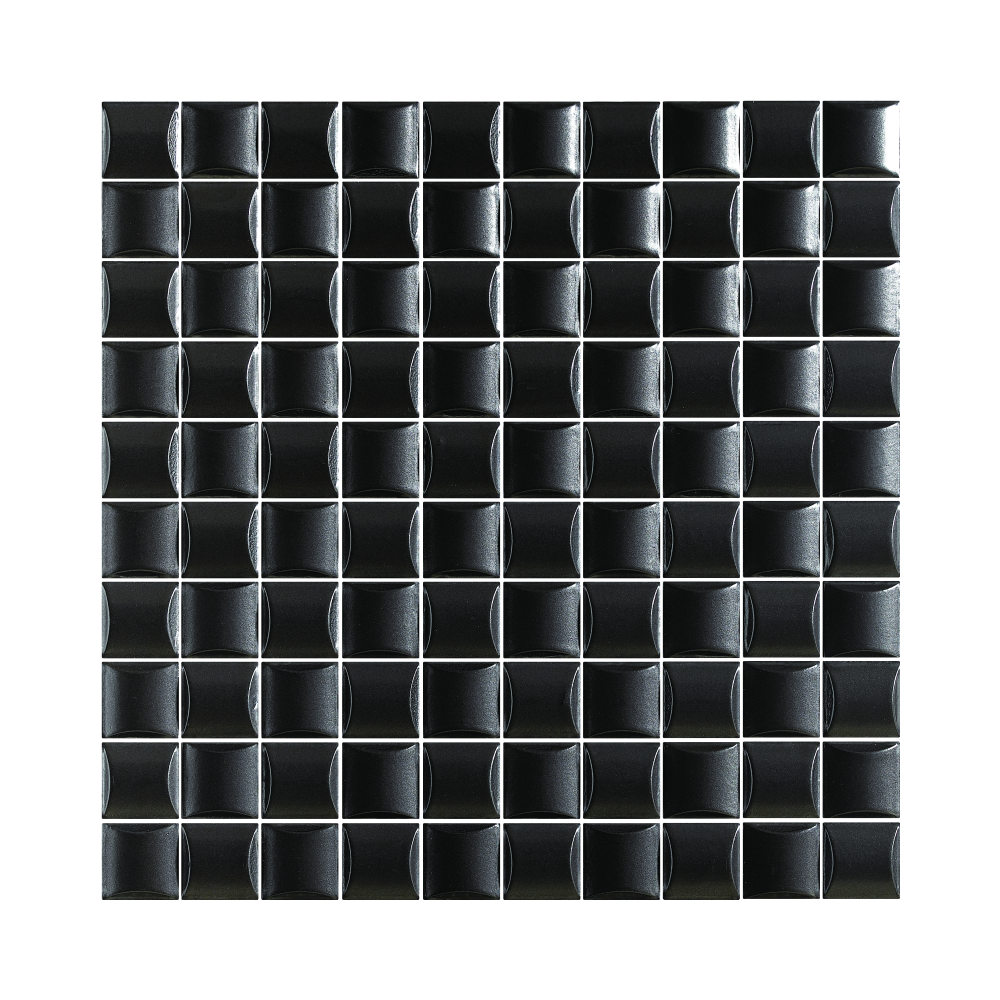 Chất lượng cao cấp Thỏ Trắng 30.4x30.4mm Dày 9mm Gạch Mosaic Gốm sứ Men pha lê ánh kim Chống trượt Bền Phòng tắm hiện đại