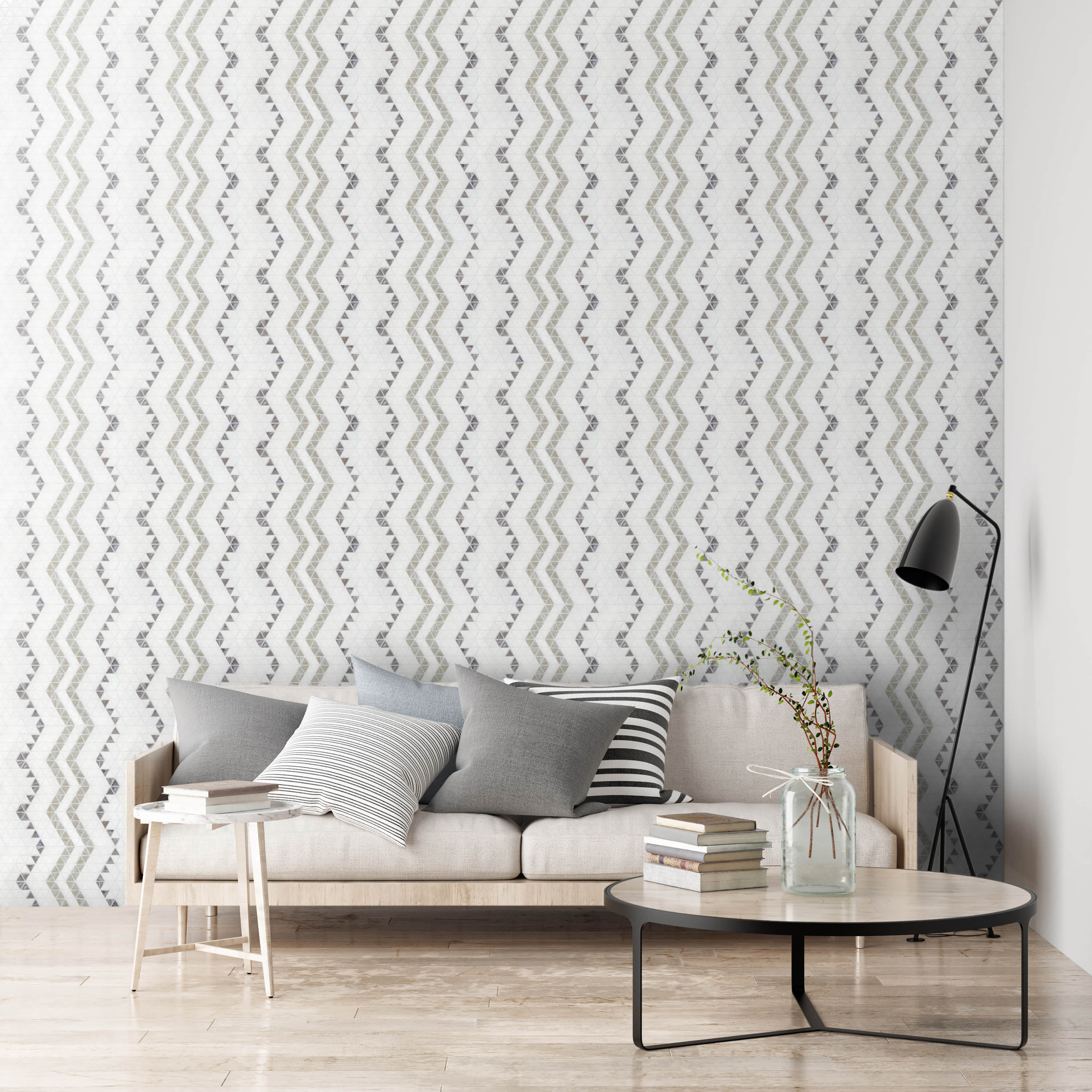 Gạch khảm trang trí phong cách tranh tường cho vách bếp, khu vực ẩm ướt