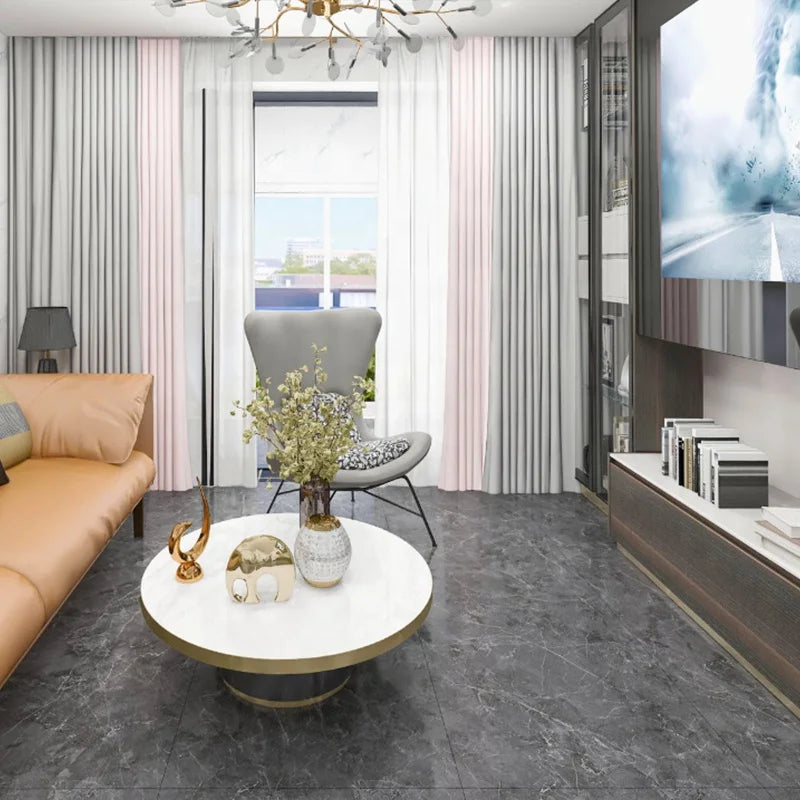 Tấm sứ lát sàn phòng ngủ sang trọng vân đá cẩm thạch bóng, kích thước lớn 750x1500mm