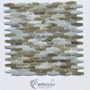 Gạch Mosaic Lục Giác Dài Bóng Trang Trí Bếp Sang