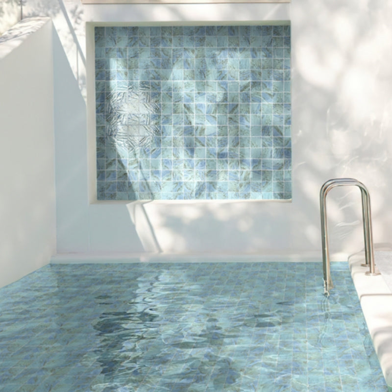 Gạch Hồ Bơi Bằng Sứ Mosaic Vuông Hiện Đại Dùng Cho Bơi Lội Và Trang Trí Phòng Khách Trong Nhà, Khách Sạn, Biệt Thự Ngoài Trời.