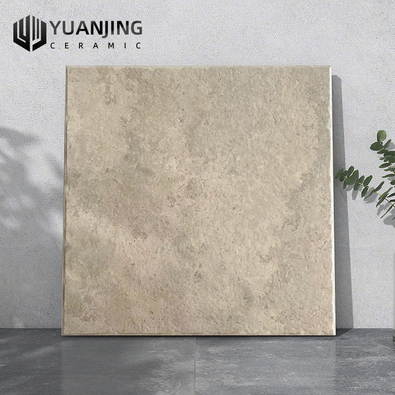 Gạch Lát Nền Sân Vườn Ngoài Trời Yuanjing Phong Cách Lâu Đài Màu Vôi Cổ Điển Chống Trượt 600x600mm