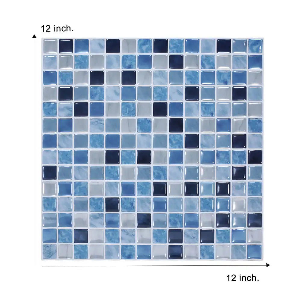 Dán Tường Backsplash 3D Metro Hiện Đại 12x12 Inch Tự Dính