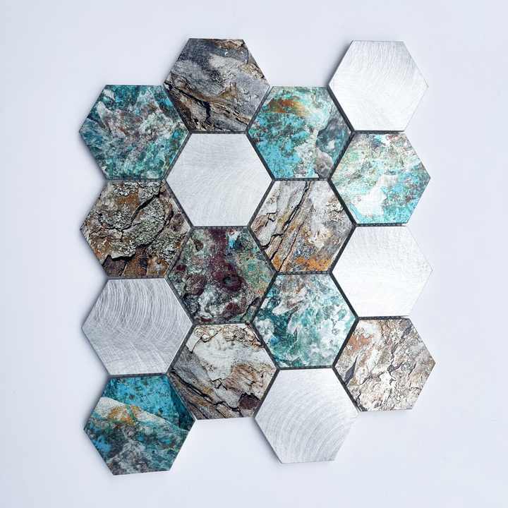 ALHEX107303 Gạch nhôm khảm lục giác 73mm thiết kế hiện đại cho trang t – Daisan Store