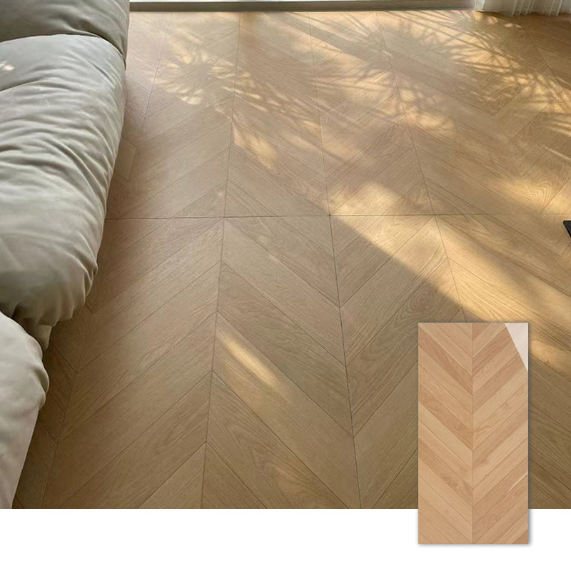 Gạch lát sàn Ceramic Porcelain kích thước lớn 600x1200 vân gỗ xương cá chống thấm chống trượt bền dùng cho nội thất bề mặt men bóng đánh bóng