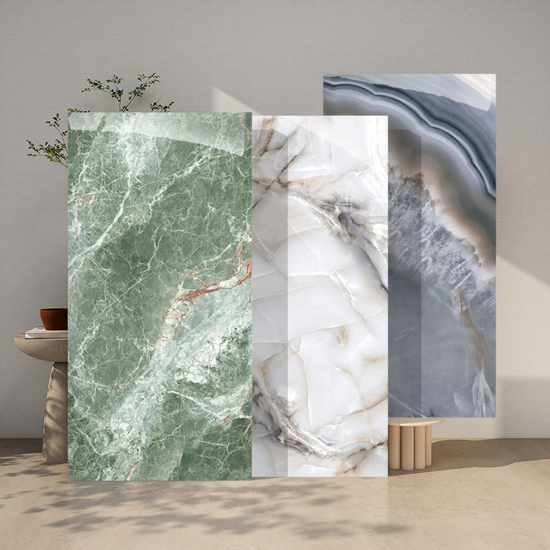 Gạch Porcelain Hạng Sang TOP 600x1200mm Từ Trung Quốc Họa Tiết Vân Đá Liền Mạch Hiện Đại Bề Mặt Bóng Dùng Ốp Tường và Lát Sàn Trong Nhà Cho Không Gian Sống