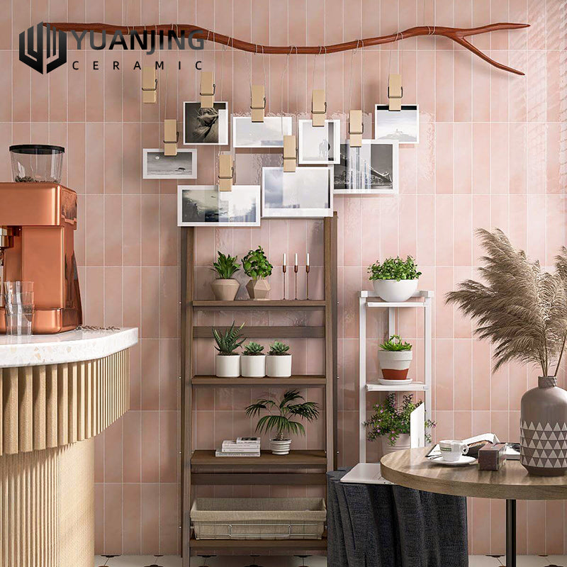 Kho Foshan Gạch ốp tường sứ xương đồng chất bóng tráng men nghệ thuật kiểu Pháp thủ công 75x300mm chống bám bẩn cho bếp và phòng tắm